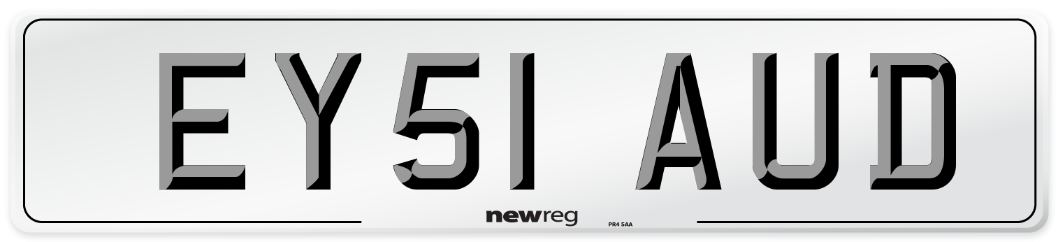 EY51 AUD Number Plate from New Reg